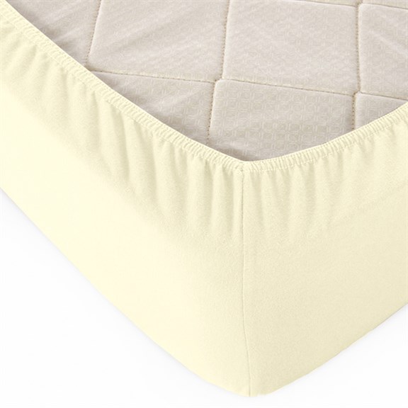 Простыня на резинке трикотаж, борт 20 см, цвет в ассортименте ПросНаРезТрикотаж