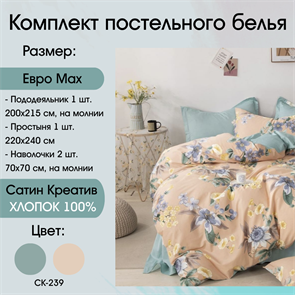 Постельное белье Сатин Creative СК-239 СК-239